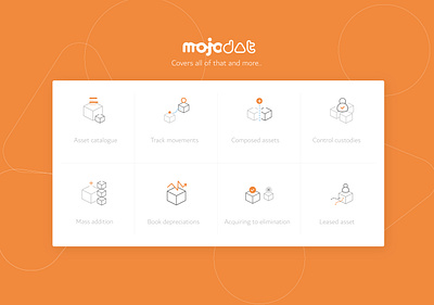 Mojodat icon set branding design icon illustration