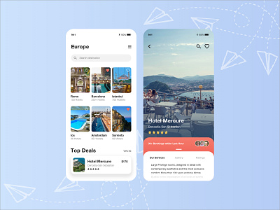 Hotel Hero Mobile App app branding design mobile ui typography ui ux