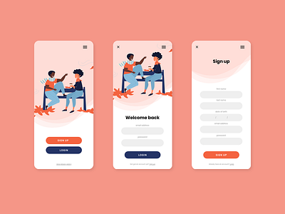 Daily UI | Login page brand design graphics illustraion interface design mobile design ui ux vector web web design website xd