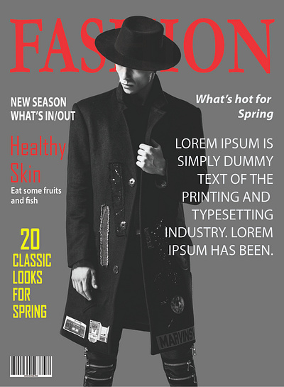 fashion magazine cover book cover cover design graphic design graphics lighteneffect magazine magazine cover magazine design