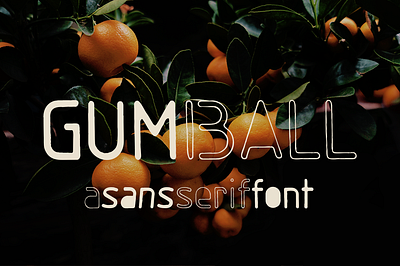 Gumball sans serif font blackout font font hand lettering handmade font outline font retro design retro font sans font sans serif font typography
