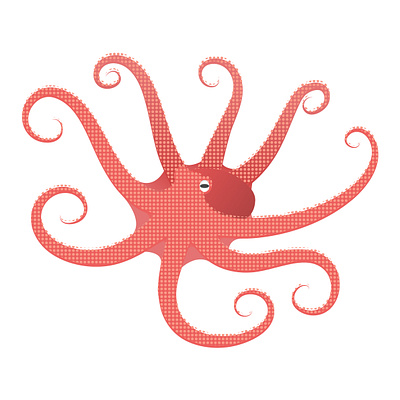 Pacific Octopus design digital painting illustration octopus sea creature sea life vector