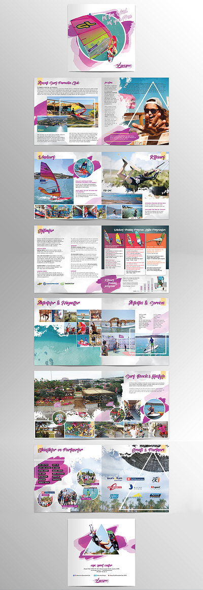 Surf School Catalog Design brochure design catalog design catalogue design print design