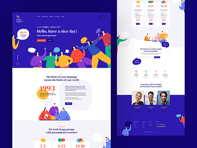 BeSpeak 💭 app chat design flat illustration intro landingpage language logo minialistic onepage school speak ui ux web webdesign webdesigner website