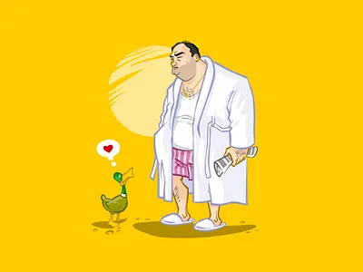 Tony Soprano bande dessinée design drawing illustration tv tv show