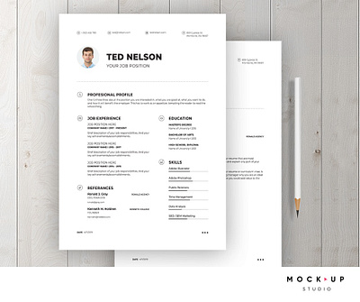 Free Professional CV/Resume black clean cv design modern resume ui
