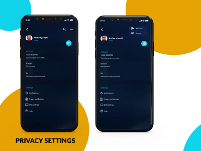 Privacy Settings app branding design graphic design graphicsdesigns illustration typography ui ux web