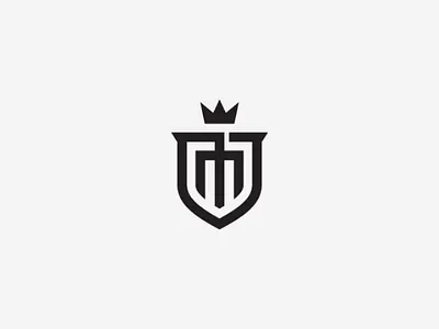 M Shield Logo building castle classic crown initial m law logo luxury m m logo modern royal security shield vector