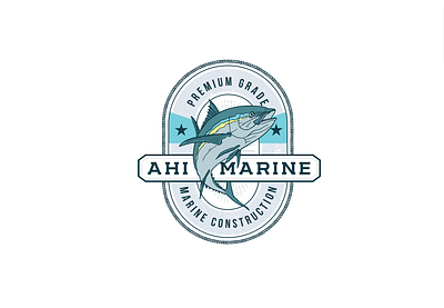 Ahi Marine branding design designer designs graphic design illustraion illustration illustration art illustration design logo design