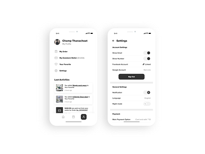 Settings - Daily UI #007 100daychallenge app app design app screen app settings daily ui dailyui dailyuichallenge setting settings settings page settings ui ui ui design