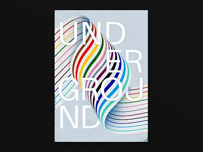 London Underground Poster colour colour and lines design editorial illustration london london underground poster poster a day poster design print print design prints swiss swiss style type type design type illustration typography