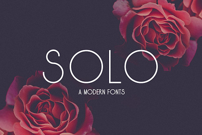 Solo A Modern Fonts design dribbble flower font futuristic logo popular sanserif type typeface typography