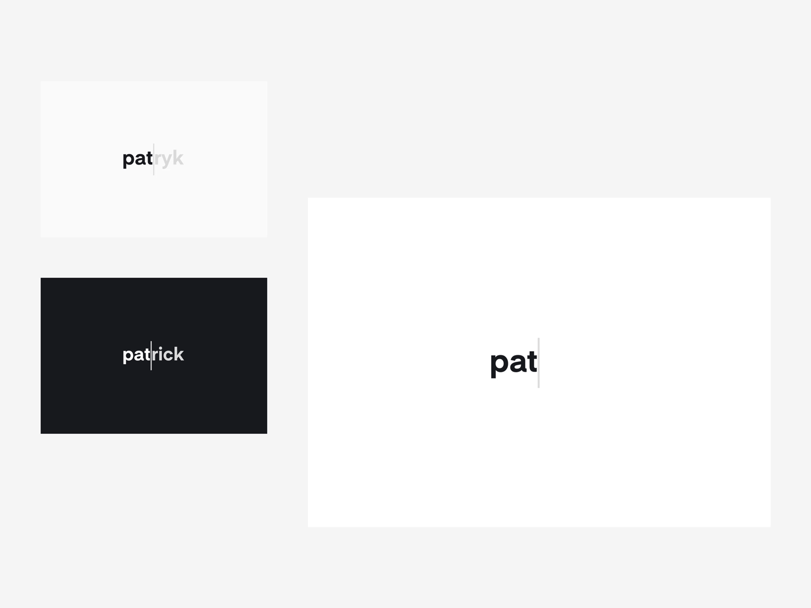Identity Sign of a Product Designer Patryk Kopeć animation clean identity identity sign logo patryk kopec product designer sign visual