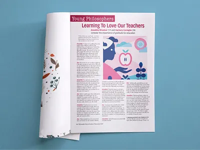Learning to Love Our Teachers editorial illustration magazine philosophy