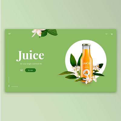 Orange juice concept belarus clean design fresh green juice minsk orange juice photoshop typography ui ux web web design webdesign