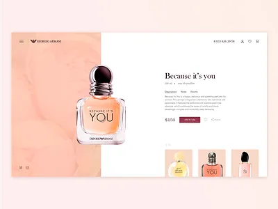 Giorgio Armani concept card parfum belarus card design clean concept design designer giorgioarmani minimalism minsk parfum photoshop shop store ui ux web design webdesign