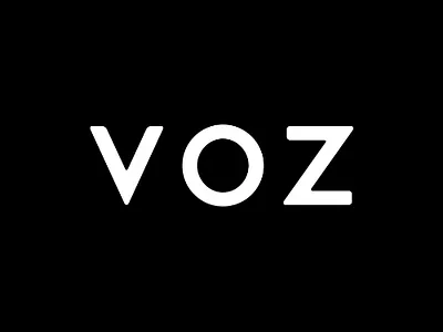 Voz Logo branding design feature india mobile people simple thevoz voz web