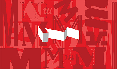 MMMMMMMMural m mural murals office red typeface typography wallart