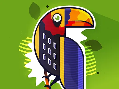 Tucan Illustration branding design flyer icon illustration illustrator logo typography vector web