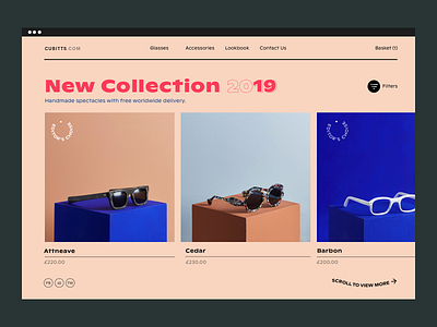 Glasses Shop Website beauty cards catalog ecommerce glasses malachite shop style ui uidesign ux website