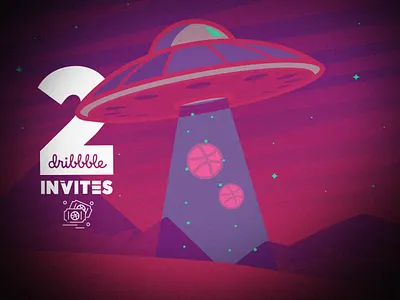 2 Dribbble Invites invite