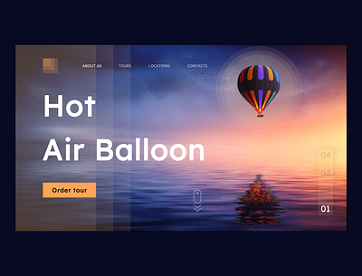 Hot Air Balloon design photoshop ui ui design ui ux uiux ux ux design web web design webdesign