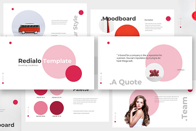 Redialo - Brand Guideline Keynote blogging book brand branding brochure catalog fashion guide guidelines keynote manual mood board nude nuetral pitch deck powerpoint pptx presentation style visual style