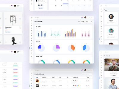 Bright Web Dashboard UI Kit admin dashboard android branding clean dashboard dashboard ui dashboard ui design dashboard ui kit design finance dashboard financial dashboard gradient illustration ios statistics ui ui kit