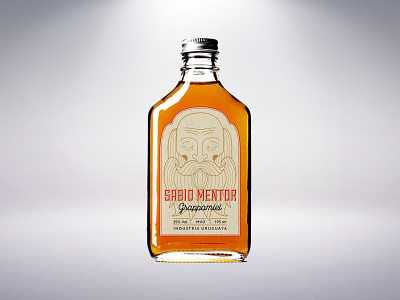 Sabio Mentor Label Design design illustration packaging vector