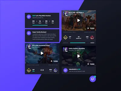 Asgard Social Plugin - Twitch countdown csgo esports event fortnite game gaming league live lol match overwatch player plugin stream streamer team twitch twitch.tv wordpress