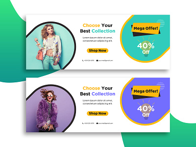 Facebook Cover Template adds advertizing banner cover creative design facebook cover fashion web web banner