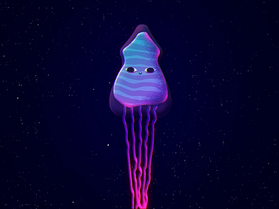 Jellyfish adobe adobe illustrator adobeaftereffects animation cartoon color creative design designer gif idenity illustration illustrator motion motion design motion graphics motiongraphics space visual