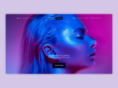 Makeup Website design ui ux web website