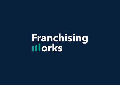 Franchising Works Logo Concept branding concept logo design