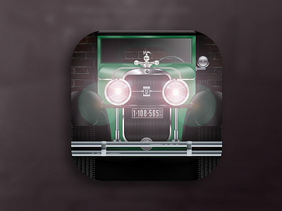 Gangster's Car App Icon 1920s alcohol appicon appicons car chicago design gangster icon icon design icondesigner ios ios icon iphone iphone icon oldtimer prohibition