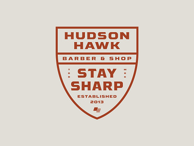 Stay Sharp Shield branding design flat illustration illustrator logo minimal type typography vector