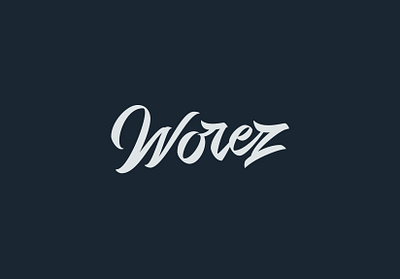 Worez logotype design flat hand crafted handwriten handwriting font lettering logo logotipo logotype type typogaphy