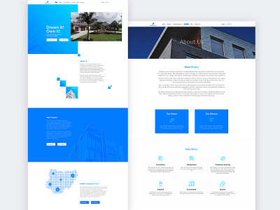 Propitix website africa branding design icon interface logo logodesign nigeria real estate typography ui ux web