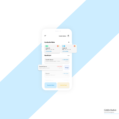 Minimalist Banking App bank banking banking app concept illustration inspire logo minimalist minimalist design money music romania ui uiux ux