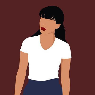 Woman brunette dribbble fashion flat design flatdesign girl girl illustration illustration lips portrait red red lips vector woman woman illustration woman portrait