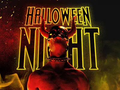 Halloween Night christmas club devil flyer flyer template halloween halloween bash halloween club halloween design halloween flyer halloween party horror new year night nightclub october psd pumpkin scary trick or treat