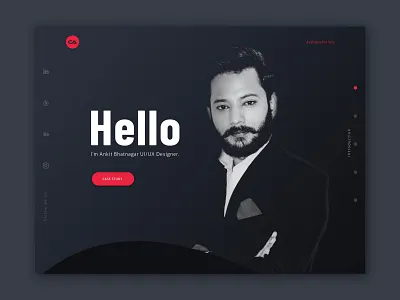 Portfolio Website #1View casestudy creative creative design design designer front hire me introduction portfolio portfolio design portfolio site portfolio website ui ui design ux ux design website