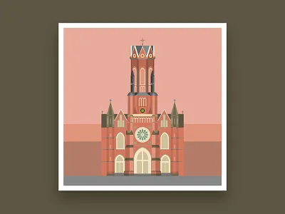 Formsaachen Aachen St Josephs Church Illustration aachen architect architecture architecture design award winning branding germany ifdesignaward illustration vector