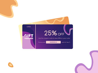 Gift Voucher Template creative design flatdesign graphic design illustration illustrator cc simple design typography vector voucher voucher design