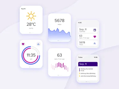 Watch app app applewatch application design flat ui ui design ux ux design vector watch