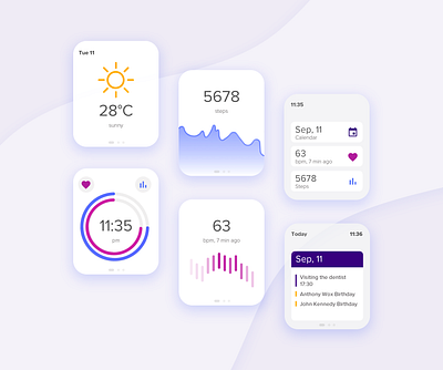 Watch app app applewatch application design flat ui ui design ux ux design vector watch