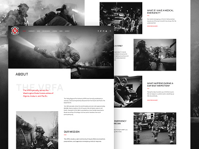 About the Valley Regional Fire Authority fire department firefighter firemen galactic ideas uidesign uxdesign webdesign wordpress