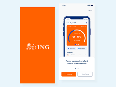 ING Home Bank Mobile App app app design clean design clean ui invision studio invisionstudio mobile mobile app mobile design sketch