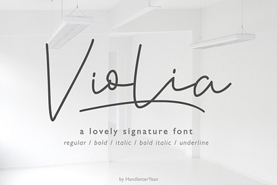 Violia branding design font font design font family fonts illustration logo monoline script signature typography