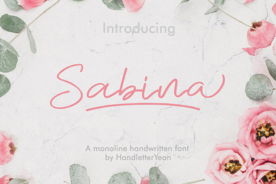 Sabina branding design font font design font family fonts handlettering handwritten illustration monoline script typeface typography vector